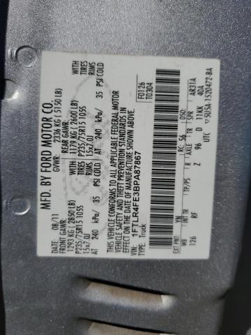 Photo 10 from auction – 2011 FORD RANGER SUP with VIN 1FTLR4FE3BPA87867