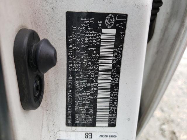 Photo 10 from auction – 2011 TOYOTA COROLLA BA with VIN 2T1BU4EE1BC541236