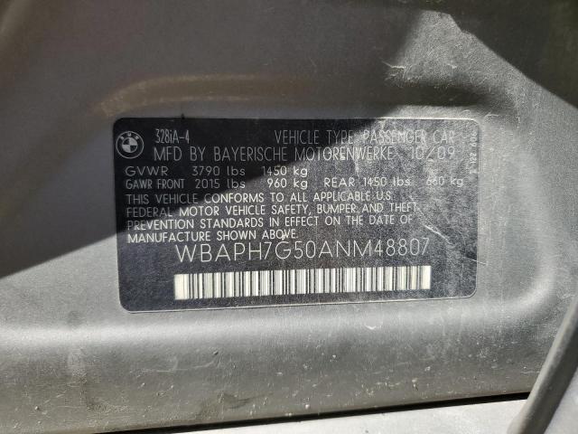 Photo 10 from auction – 2010 BMW 328 I with VIN WBAPH7G50ANM48807