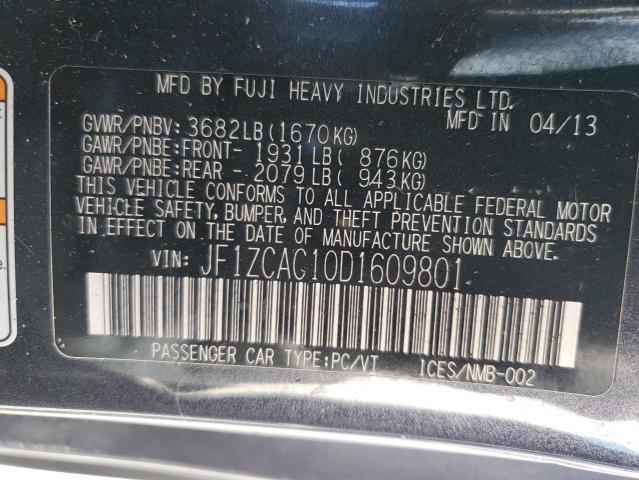 Photo 10 from auction – 2013 SUBARU BRZ 2.0 LI with VIN JF1ZCAC10D1609801