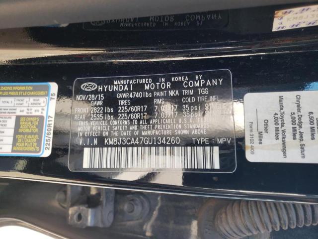 Photo 10 from auction – 2016 HYUNDAI TUCSON LIM with VIN KM8J3CA47GU134260