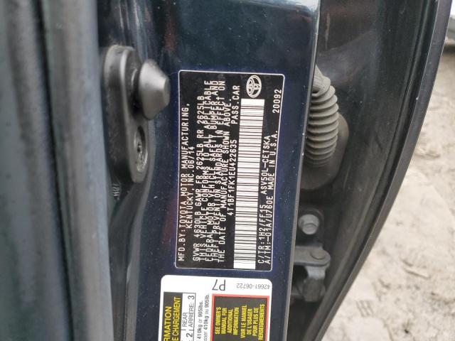 Photo 10 from auction – 2014 TOYOTA CAMRY L with VIN 4T1BF1FK1EU422635
