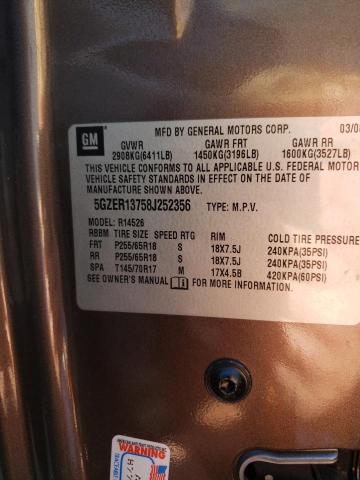 Photo 10 from auction – 2008 SATURN OUTLOOK XE with VIN 5GZER13758J252356