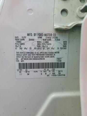 Photo 10 from auction – 2008 FORD EDGE LIMIT with VIN 2FMDK39C98BA05939