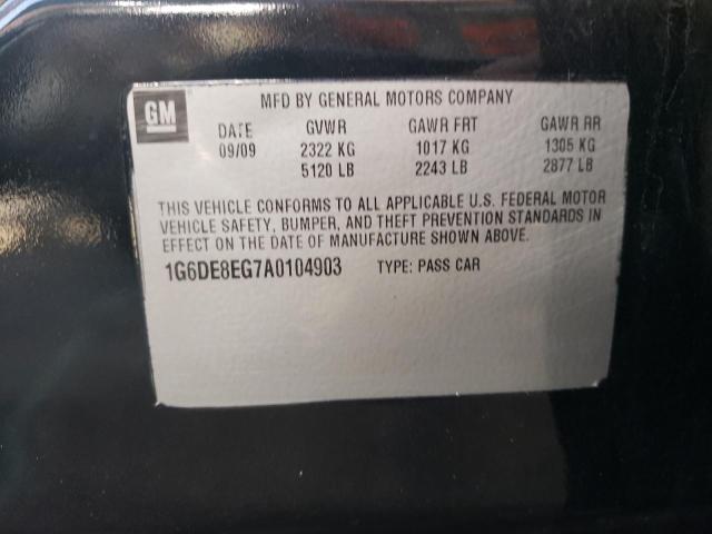 Photo 10 from auction – 2010 CADILLAC CTS LUXURY with VIN 1G6DE8EG7A0104903