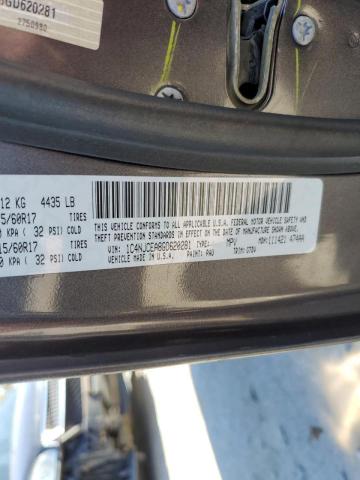 Photo 10 from auction – 2016 JEEP COMPASS LA with VIN 1C4NJCEA8GD620281