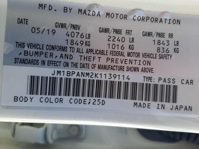Photo 10 from auction – 2019 MAZDA 3 PREMIUM with VIN JM1BPANM2K1139114