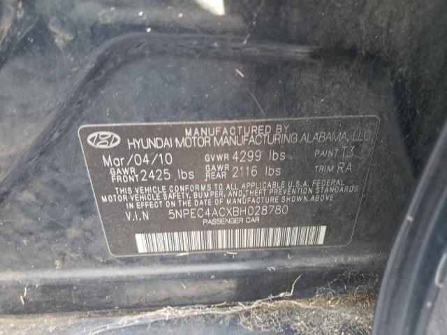 Photo 10 from auction – 2011 HYUNDAI SONATA SE with VIN 5NPEC4ACXBH028780