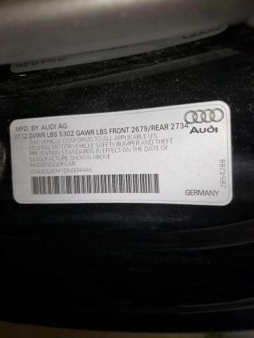 Photo 10 from auction – 2013 AUDI S5 PREMIUM with VIN WAUCGAFH1DN004446