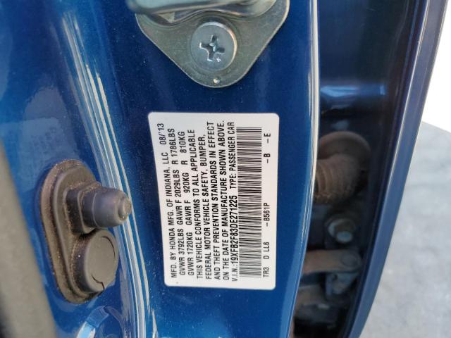 Photo 10 from auction – 2013 HONDA CIVIC EX with VIN 19XFB2F83DE271225