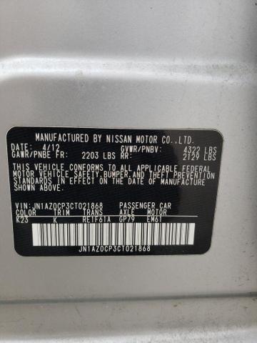 Photo 10 from auction – 2012 NISSAN LEAF SV with VIN JN1AZ0CP3CT021868
