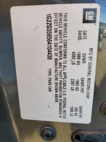 Photo 10 from auction – 2006 PONTIAC G6 SE1 with VIN 1G2ZG558564104438
