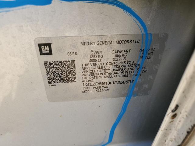Photo 10 from auction – 2018 CHEVROLET MALIBU LT with VIN 1G1ZD5STXJF258503