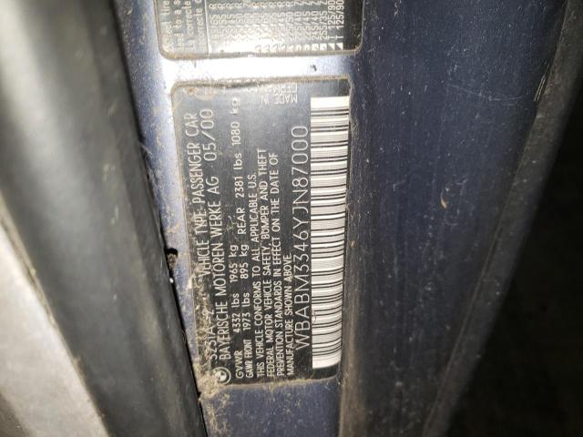 Photo 10 from auction – 2000 BMW 323 CI with VIN WBABM3346YJN87000