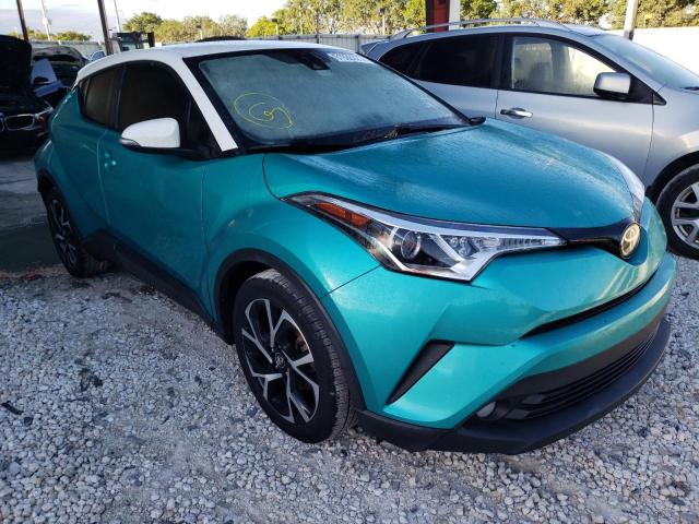 TOYOTA C-HR XLE 2018 with VIN NMTKHMBX0JR037372 - Photo from auction