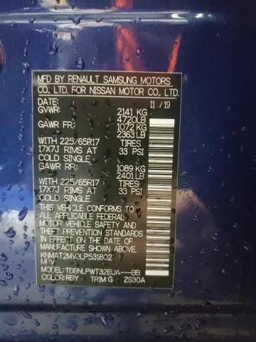Photo 10 from auction – 2020 NISSAN ROGUE S with VIN KNMAT2MV3LP531802