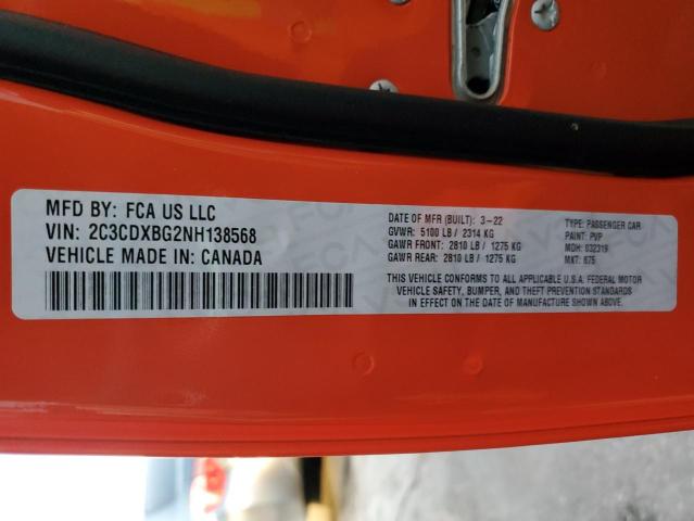 Photo 10 from auction – 2022 DODGE CHARGER SX with VIN 2C3CDXBG2NH138568