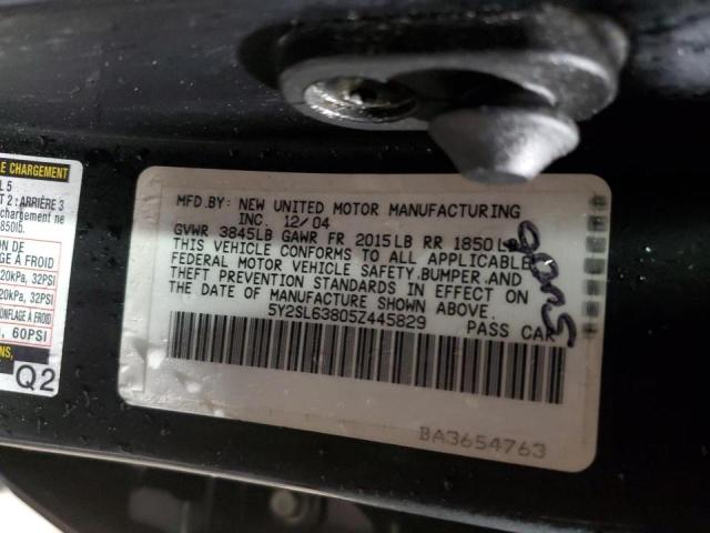 Photo 10 from auction – 2005 PONTIAC VIBE with VIN 5Y2SL63805Z445829