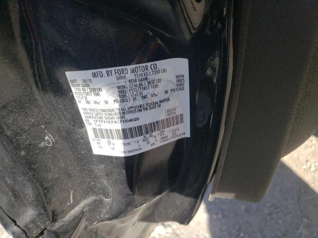 Photo 10 from auction – 2012 FORD F150 SUPER with VIN 1FTFX1EF9CFD04020