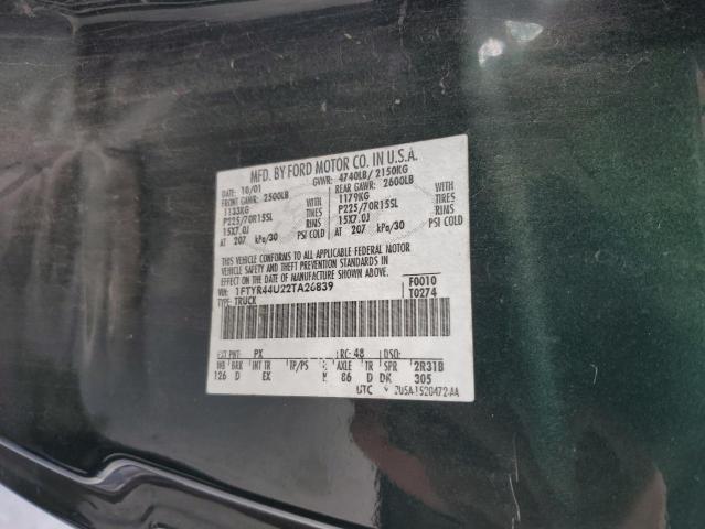 Photo 10 from auction – 2002 FORD RANGER SUP with VIN 1FTYR44U22TA26839