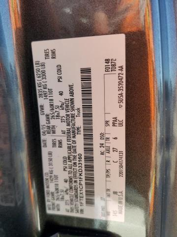 Photo 10 from auction – 2015 FORD F150 SUPER with VIN 1FTEX1CP1FKD33160