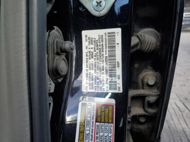 Photo 10 from auction – 2007 HONDA CIVIC EX with VIN 1HGFA16807L043550