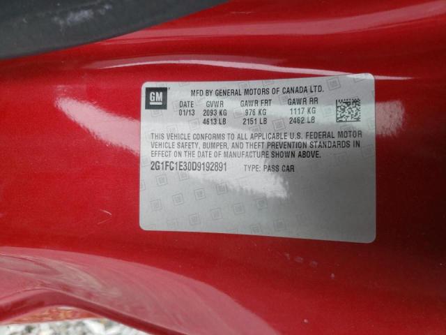 Photo 10 from auction – 2013 CHEVROLET CAMARO LT with VIN 2G1FC1E30D9192891