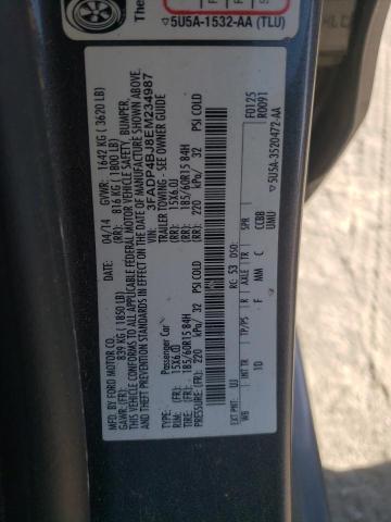 Photo 10 from auction – 2014 FORD FIESTA SE with VIN 3FADP4BJ8EM234987