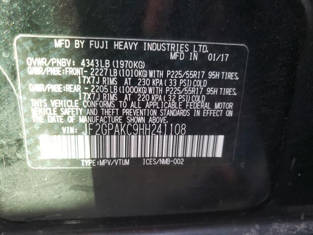 Foto 10 de la subasta – 2017 SUBARU CROSSTREK con VIN JF2GPAKC9HH241108