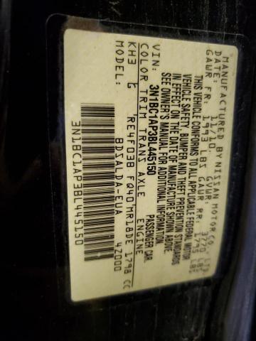 Photo 10 from auction – 2011 NISSAN VERSA S with VIN 3N1BC1AP3BL445150