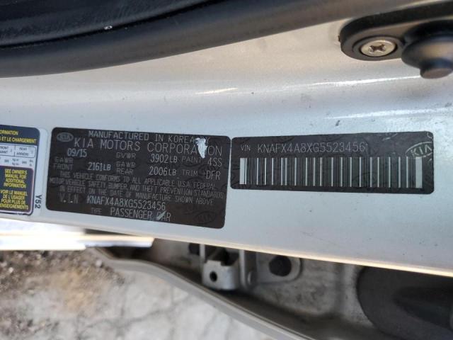 Photo 10 from auction – 2016 KIA FORTE EX with VIN KNAFX4A8XG5523456