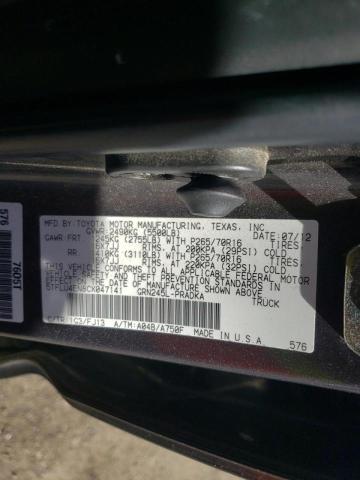Photo 10 from auction – 2012 TOYOTA TACOMA DOU with VIN 5TFLU4EN8CX047141