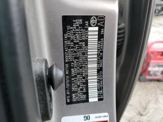 Photo 10 from auction – 2015 TOYOTA COROLLA L with VIN 2T1BURHE4FC385580