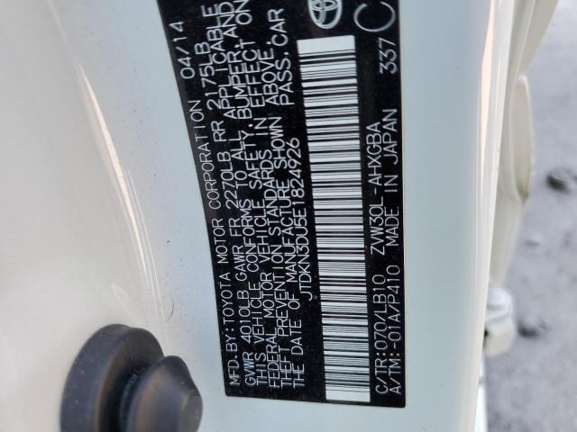 Photo 10 from auction – 2014 TOYOTA PRIUS with VIN JTDKN3DU5E1824926