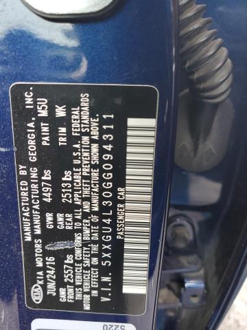 Photo 10 from auction – 2016 KIA OPTIMA EX with VIN 5XXGU4L30GG094311