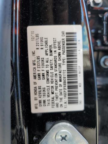Photo 10 from auction – 2011 HONDA ACCORD SE with VIN 1HGCP2F66BA061772