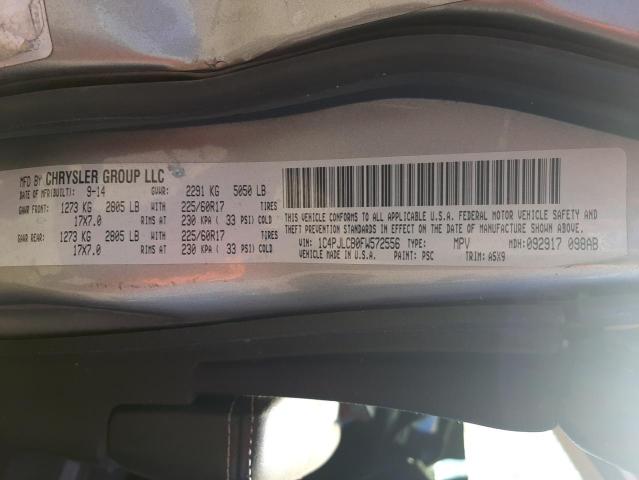 Photo 10 from auction – 2015 JEEP CHEROKEE L with VIN 1C4PJLCB0FW572556