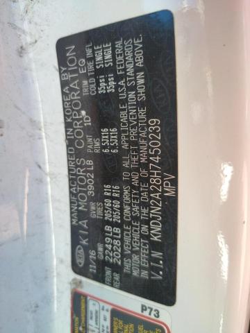 Photo 10 from auction – 2017 KIA SOUL with VIN KNDJN2A28H7450239