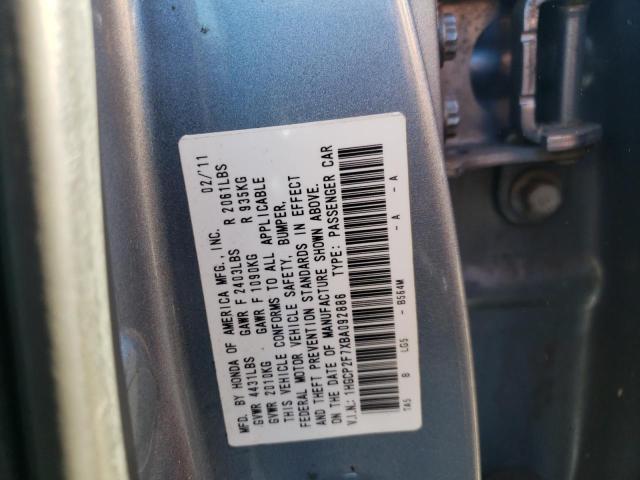Photo 10 from auction – 2011 HONDA ACCORD EX with VIN 1HGCP2F7XBA092886