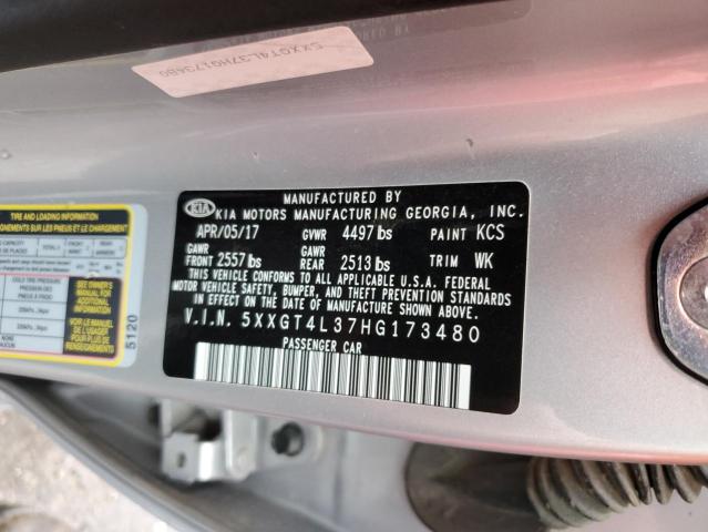 Photo 10 from auction – 2017 KIA OPTIMA LX with VIN 5XXGT4L37HG173480