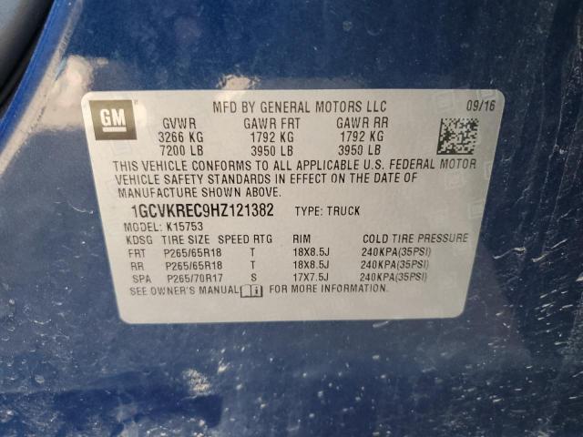 Photo 10 from auction – 2017 CHEVROLET SILVERADO with VIN 1GCVKREC9HZ121382