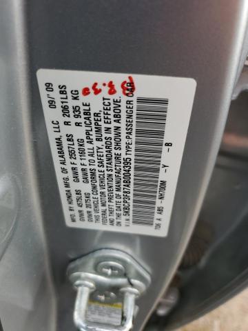 Photo 10 from auction – 2010 HONDA ACCORD EXL with VIN 5KBCP3F87AB004395