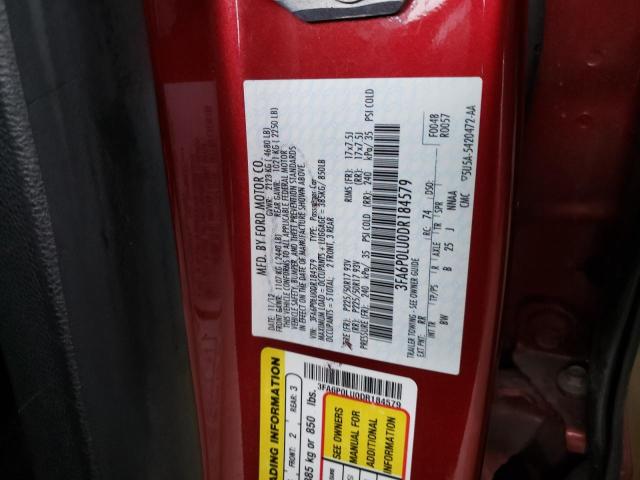 Photo 10 from auction – 2013 FORD FUSION SE with VIN 3FA6P0LU0DR184579