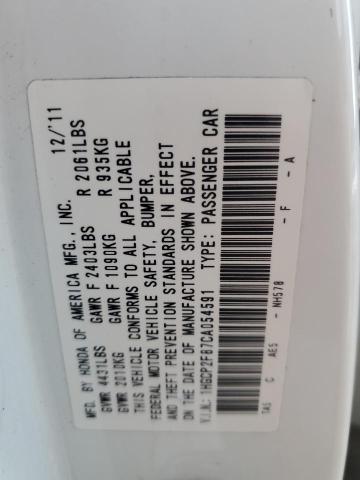 Photo 10 from auction – 2012 HONDA ACCORD EXL with VIN 1HGCP2F87CA054591