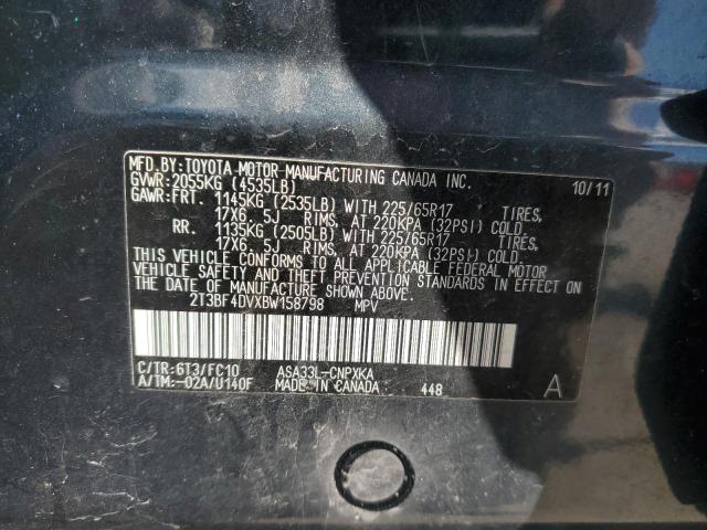 Photo 10 from auction – 2011 TOYOTA RAV4 with VIN 2T3BF4DVXBW158798