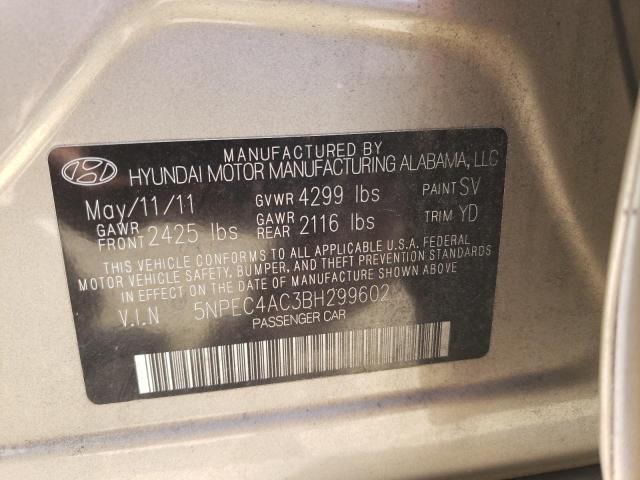 Photo 10 from auction – 2011 HYUNDAI SONATA SE with VIN 5NPEC4AC3BH299602