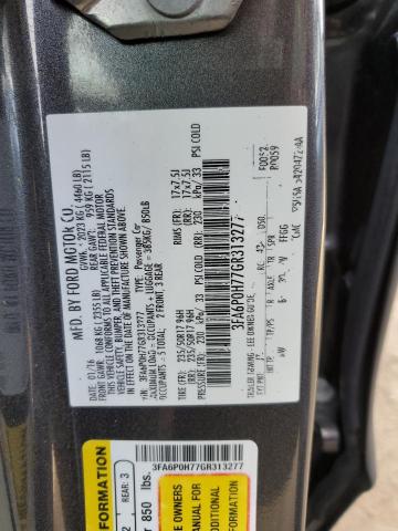 Photo 10 from auction – 2016 FORD FUSION SE with VIN 3FA6P0H77GR313277
