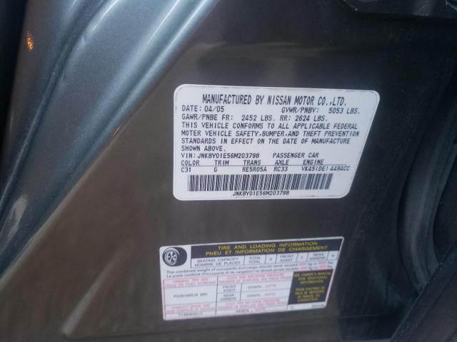 Photo 10 from auction – 2006 INFINITI M45 BASE with VIN JNKBY01E56M203798