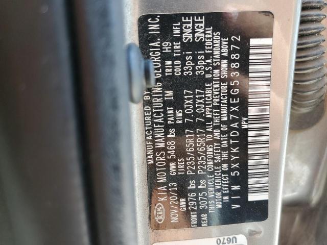 Photo 10 from auction – 2014 KIA SORENTO LX with VIN 5XYKTDA7XEG538872