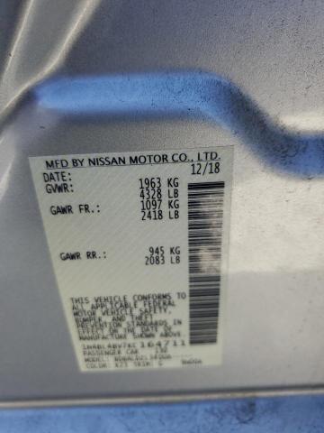 Photo 10 from auction – 2019 NISSAN ALTIMA S with VIN 1N4BL4BV7KC164711